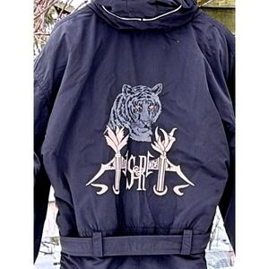 Bogner x Siegfried & Roy Black One-Piece Ski Snowsuit‎ Vintage 90s EU 42 / US 10